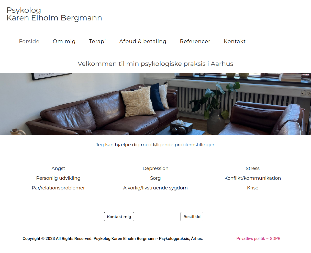 Psykolog Karen Elholm Bergmann